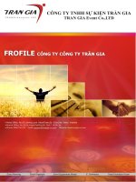 Profile công ty TNHH sự kiện Trần Gia