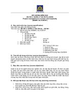 Đề cương môn học quản lý dự án du lịch khách sạn hoa sen