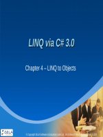 Chapter 4 - LINQ to Objects