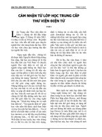 Cảm nhận từ lớp học trung cấp thư viện điện tử