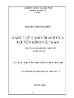 Năng lực cạnh tranh của truyền hình việt nam
