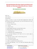 Giải pháp Marketing nhằm tăng cường thu hút khách du lịch Nhật Bản của Tổng công ty hàng không Việt nam ( Vietnam Arilines )