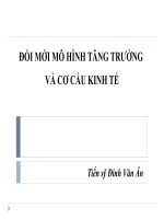 Đổi mới mô hình tăng trưởng và cơ cấu kinh tế