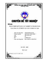 Hoàn thiện kế toán các nghiệp vụ thanh toán tại Công ty cổ phần Vận tải và Dịch vụ T&S