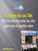 Mô hình đào tạo nhân lực cho ngành gia công phần mềm