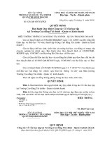 Công tác Cố vấn học tập tại Trường Cao đẳng Tài chính - Quản trị kinh doanh 