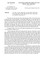 thực hiện và báo cáo công tác THTK, CLP năm 2012