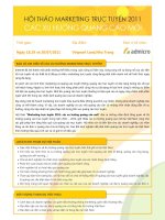 Hội thảo marketing trực tuyến 2011