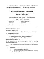 Đề cương chi tiết học phần tin học căn bản