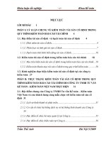 Hoàn thiện kiểm toán tài sản cố định trong quy trình kiểm toán báo cáo tài chính do Công ty TNHH Tư vấn Kế toán - Kiểm toán Việt Nam thực hiện