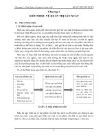 Giới thiệu về quản trị sản xuất