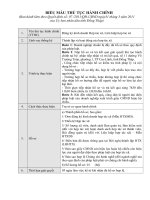 Biểu mẫu thủ tục hành chính