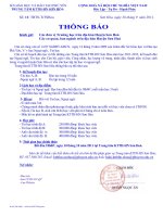 Thông báo về việc học ngoại ngữ, tin học trên địa bàn huyện Sơn hòa