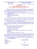 Thông báo Về việc tổ chức kiểm tra tuyển chọn đội tuyển Olympic Toán sinh viên cấp trường năm 2011