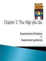 Bài giảng chương 3 Thu thập yêu cầu