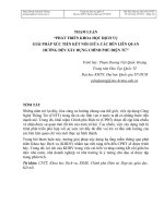 Tham luận phát triển khoa học dịch vụ giải pháp xúc tiến kết nối giữa các bên liên quan hướng đến xây dựng chính phủ điện tử