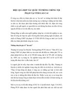 Hiệu quả hợp tác quốc tế phòng chống tội phạm tại tỉnh lào cai