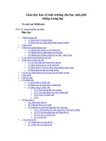 Giáo dục bảo vệ môi trường cho học sinh phổ thông trung học