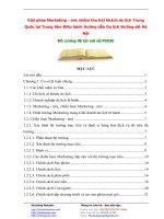 Giải pháp Marketing - mix nhằm thu hút khách du lịch Trung Quốc tại Trung tâm Điều hành Hướng dẫn Du lịch Đường sắt Hà Nội