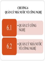 Quản lí nhà nước về công nghệ