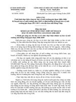 Tình hình thực hiện công tác bảo vệ môi trường giai đoạn 2006-2009