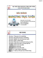 Bài giảng Marketing trực tuyến