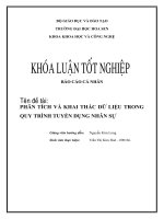 Phân tích và khai thác dữ liệu trong quy trình tuyển dụng nhân sự