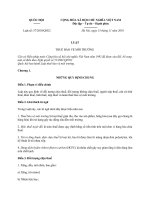 Luật thuế bảo vệ môi trường