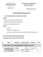 Kế hoạch, nhiệm vụ năm học 2012-2013