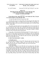 Báo cáo Hoạt động chỉ đạo, điều hành của Uỷ ban nhân dân Tỉnh và 1 số tình hình kinh tế- xã hội trong tuần