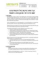 Giải pháp ứng dụng SMS tại triển lãm VCW 2009
