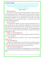 KHAI THÁC TÍNH NĂNG ĐỘNG CỦA HỌC SINH, GÂY HỨNG THÚ TRONG GIỜ HỌC MÔN GDCD Ở TRƯỜNG THCS THÔNG QUA PHƯƠNG PHÁP “TRÒ CHƠI”