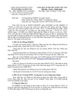 Công văn báo cáo, thống kê tình hình sử dụng phầm mềm và trang theits bị CNTT