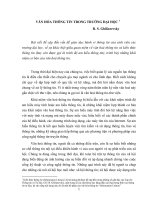 Văn hóa thông tin trong trường đại học