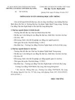 Thông báo tuyển sinh đại học liên thông