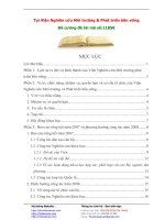 Tại Viện Nghiên cứu Môi trường & Phát triển bền vững