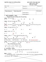 Đề KSCL Năm học 2010-2011 toán 7