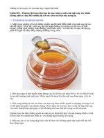 Những lợi ích tuyệt vời của mật ong ít người biết đến.doc