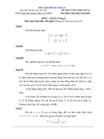 Đề&ĐA TS10Chuyên 05 ĐHKHTN Hà Nội