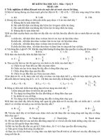 Đề kiểm tra Vật lý 45 phút (Bài số 1)-Mã đề