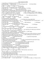 trắc nghiệm sinh 12 hay cực