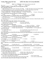 Đề thi Tin học 12 năm học 2008-2009