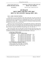 Kế hoạch phát triển