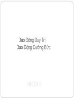 khảo sát dao động và sóng