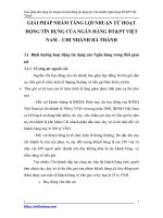 GIẢI PHÁP NHẰM TĂNG LỢI NHUẬN TỪ HOẠT ĐỘNG TÍN DỤNG CỦA NGÂN HÀNG ĐT