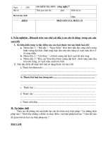 Đề kiểm tra 45 phút kì 1