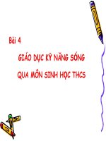 GD KNS qua môn Sinh học