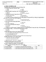 đề - đáp án khảo sát chất lượng đầu năm  Văn -8