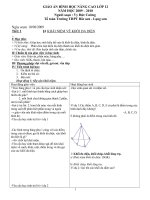 GIÁO ÁN HÌNH HỌC 12 NÂNG CAO 2009