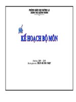 Mẫu sổ kế hoạch bộ môn mới